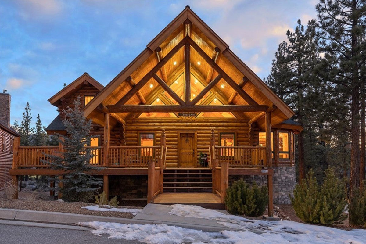 a-frame log cabin home